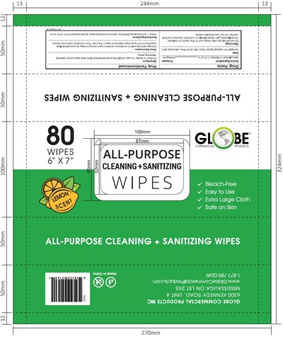 80 Wipes Bag Label (80 Wipes Bag)